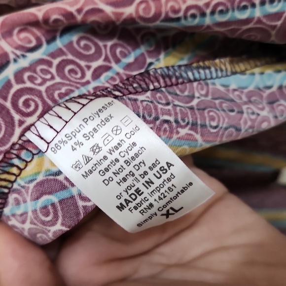 Colorful Striped Women's Skirt Size XL Casual Church Summer Party Boho Cottage - Picture 4 of 7